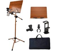 Atril Musica Partituras Porta Libros Soporte de madera para partituras de piano, violín, guitarra, batería, ajustable, compacto, plegable, soporte de música de pie, fácil de montar (Size : STYLE 2)