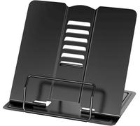 Atril para Libros Ajustable Metálico - Atril de Estudio para Leer en la Cama y Estudiar - Soporte para Partituras, Ideal para Lectura y Aprender en Casa o Oficina