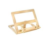 Atril para Libros Marco de lectura de escritorio de madera simple Clip de libro ajustable Soporte de libro pequeño Soporte para libros de cocina Soporte para libros (Color : B)
