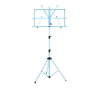 Atril para música, Atril Plegable portátil para Coro, Atril Ajustable para Instrumentos Musicales, Adecuado para el hogar, la Escuela (Azul)