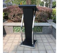 Atril Podio Soporte para hablar, leer y presentaciones - Borde de metal, ideal para restaurantes, iglesias, bodas y aulas