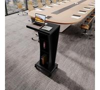 Atril portátil con Ruedas con Bloqueo y Espacio de Almacenamiento, Ideal para Iglesias, oficinas, escuelas y reuniones.