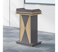 Atril/Púlpito portátil de Madera para presentaciones en Iglesias y oficinas. Altura Ajustable con Ruedas con Bloqueo. Ideal para Eventos de oratoria Profesional.