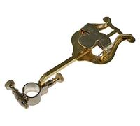 Atril trompeta curvado, corto, con soporte