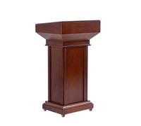 Atriles Y Podios, Atriles Portátiles De Madera Con Ruedas Bloqueables, Atriles De Iglesia Y Púlpitos, Ideales For Aulas Y Bodas(Red)