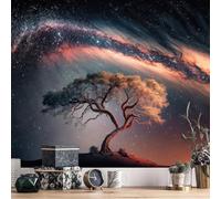 Atrippy Tapiz de árbol de la vida para dormitorio, tapiz de galaxia, estético, para colgar en la pared, cielo estrellado, noche, estrellas, pósteres, naturaleza, espacio, árbol, decoración de
