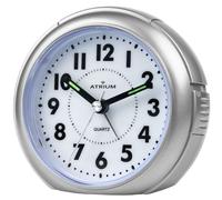 ATRIUM Despertador Cuarzo Analógico Plata A240-19 sin Tic Tac con Luz Talla Pago