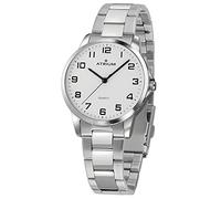 Atrium Reloj de pulsera para hombre muy claro de cuarzo, 3 bar, correa de acero A36-30, plata, Pulsera