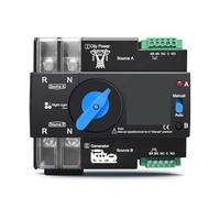 ATS 110V 120V interruptor selector eléctrico de transferencia automática de doble potencia 2P 63A 100A 125A(100A)