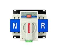 ATS Automatic Transfer Switch 2P 63A 220V 110V 50/60Hz Dual Power Manual Changeover Switch Circuit Breaker(2P 63A 110V)