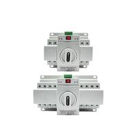 ATS Dual Power Automatic Transfer Switch 2P 4P MCB 220V 380V Auto/Manual Switching of Circuit Breakers MCB 63A(4P)