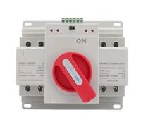 ATS Transfer Switch CBlevel 2P 4P 63A 100A 220V 50/60Hz Dual Power Manual Changeover Switch Circuit Breaker(220V 4P,100A)