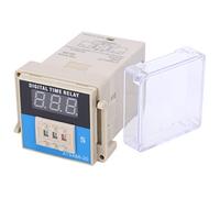 ATS48A - 20 Temporizador Retraso Digital LED DC12V, Ciclo Ajustable 0.01s - 99h - Alta Precisión y Bajo Consumo, Ideal para Control Industrial y Automatización (CC 24 V)