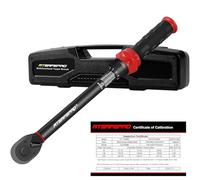 ATsafepro Llave Dinamométrica 1/2 Pulgada 20-230 Nm, Llave Dinamométrica de Doble Dirección Ajustable, Precisión ± 3% 72 Dientes Llave Dinamométrica Click para Mantenimiento de Automóviles