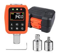 ATsafepro Llave Dinamometrica Digital Adaptador 1/2 17-340 Nm, ±2% Precisión Dinamometro con Pantalla LCD a Color y Zumbador, Adaptadores 1/4 y 3/8, llave dinamometrica bicicleta para Bicicleta, Moto