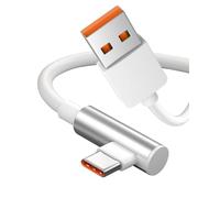 Atshld Cable Xiaomi 120W USB C 2M Carga Rápida Turbo 6A con Conector 90 Grados para Xiaomi Redmi Note 13 12 Pro 12S 11, POCO F6 X6 X5, Mi 14 13T 12T 11 Lite 5G, Pad 6 5 y Otros Dispositivos Tipo-C