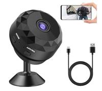 Atshld Mini Cámara Espía 1080P HD WiFi Oculta - Cámara de Seguridad Compacta con Audio y Vídeo en Vivo, Batería de Larga Duración, Soporte Magnético 360° para Interiores y Exteriores