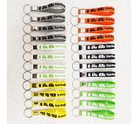 ATSMOICY 24 llaveros de silicona para fiestas temáticas de camión de basura, para baby shower, cumpleaños, gestión de residuos de reciclaje, suministros de fiesta, decoración, regalos, llavero de goma