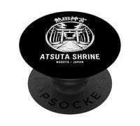 Atsuta Santuario Nagoya Japón Sello Kanji Japonés Souvenir PopSockets PopGrip Adhesivo