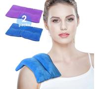 Atsuwell Juego de 2 almohadillas térmicas para microondas, 6 x 11 pulgadas, almohadillas térmicas para microondas para aliviar el dolor, almohadilla térmica multiusos para microondas para calambres,