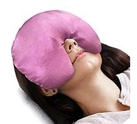 Atsuwell Mascarilla sinusal, antifaz para ojos secos, migrañas, dolores de cabeza, alivio de presión sinusal y relajación, almohadilla para los ojos, apta para microondas, cojín para calentar la cara