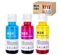 ATTA Juego de botellas de tinta de 31 colores de repuesto para HP 31 Ink Work para Smart Tank 7005 5107 7301 7001 7602 5000 5101 5102 Plus 651 551 455 457 450 tanque de tinta todo en uno (70 ml, 31