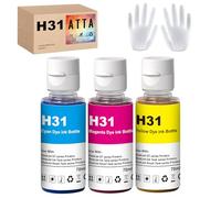 ATTA Juego de botellas de tinta de 31 colores de repuesto para HP 31 Ink Work para Smart Tank 7005 5107 7301 7001 7602 5000 5101 5102 Plus 651 551 455 457 450 tanque de tinta todo en uno (70 ml, 31