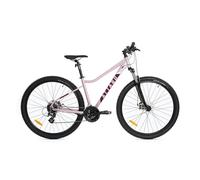 ATTABO Alpe 2.0 Bicicleta de montaña para Mujer, 15 Pulgadas, Marco de Aluminio Ligero 6061, SR Suntour XCE Horquilla de 28 mm/100 mm, Shimano 3 × 8 (24 velocidades), Frenos de Disco TEKTRO