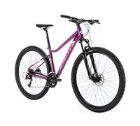 ATTABO Bicicleta de Mujer Alpe 3.0 con Marco de Aluminio de 15 Pulgadas, Manillar ergonómico, Frenos de Disco hidráulicos, Color Morado, con Ruedas de 29 Pulgadas, con Accesorios, sillín Ajustable