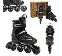 ATTABO Bricker Fitness - Patinete para Mujer, Estable, cómodo y con riel de Aluminio, Ruedas de Poliuretano de 80 mm, rodamientos ABEC-7 y Freno TPR