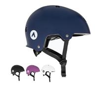 ATTABO Casco Genes para Patines en Liena y Monopatines Talla L Azul Casco Adulto con Tecnología de Recubrimiento Duro ABS con 11 Orificios de Ventilación Rueda de Ajuste Material Duradero y Seguro