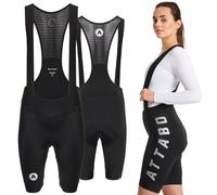 ATTABO Kirun Wmns Bib Shorts Atb-b5ap010-blk Pantalones Cortos, Negro, Extra-Large para Mujer