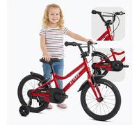 ATTABO Knack 16 - Bicicleta Infantil de 16 Pulgadas, Marco de Aluminio Ligero, para niños de 5 a 7 años (110 - 120 cm) - con estabilizadores y Frenos en V