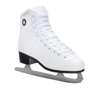 ATTABO Patines Artísticos para Niños Talla 31|32|33|34|35 EU | Hoja de Acero Inoxidable, Cordones Clásicos, Ganchos Reforzados, Forro de Piel Sintética, Cómodos | Color Blanco