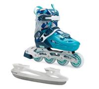 ATTABO Patines de Ruedas para niños Flashled - Ruedas LED Luminosas Ajustables, Certificado EN 13843, rodamientos de precisión ABEC-7, riel de Aluminio, Freno TPR, conversión de Patines en Patines