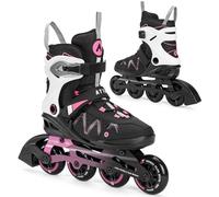 ATTABO Patines en línea Bliss para Mujer 41 EU Comodidad y Seguridad Bota Semirrígida Chasis de Aluminio Ruedas 80 mm PU Rodamientos ABEC-7 Ajustable Color Rosa