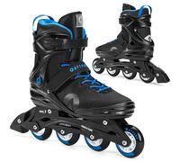 ATTABO Patines en Línea Cyclone Fitness Hombre Talla 44 EU Ruedas ABEC-7 Bota Semirrígida PU 82A Freno TPR Comodidad Estabilidad Ajuste 3 Etapas Materiales Duraderos Color Negro-Azul