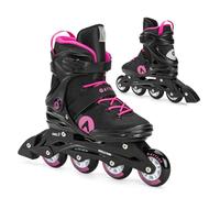 ATTABO Patines en Línea Cyclone Fitness Mujer Talla 37 EU Ruedas ABEC-7 Bota Semirrígida PU 82A Freno TPR Comodidad Estabilidad Ajuste 3 Etapas Materiales Duraderos Color Negro-Rosa