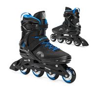 ATTABO Patines en Línea Cyclone Fitness Hombre Talla 44 EU Ruedas ABEC-7 Bota Semirrígida PU 82A Freno TPR Comodidad Estabilidad Ajuste 3 Etapas Materiales Duraderos Color Negro-Azul