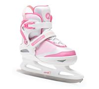 ATTABO Patines Recreativos para Niños con Ajuste de Talla en 5 Rangos de 36-41 EU | Cálidos Cómodos, para Aprender a Patinar, Hoja Artística de Acero Inoxidable | Color Blanco/Rosa