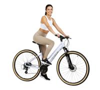 ATTABO Sano 3.0 - Ruedas de 26 pulgadas para mujer MTB/Trekking Cross Bike, marco de aluminio 6061, horquilla SR Suntour SF20 NEX, horquilla Shimano de 24 velocidades, manillar ergonómico, frenos