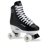 ATTABO Serena - Patines de ruedas para mujer en piel ecológica, rodamientos ABEC-3, marco de polipropileno y rueda de aluminio, ruedas de PU 82A de 54 x 32 mm, freno de TPU, cordones clásicos, seguros