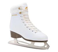 ATTABO Stila - Patines de Patinaje artístico para Mujer, Color Blanco, de Acero Inoxidable, con Forro cálido, Soporte de Tobillo Estable, Cordones clásicos, para Ocio y Entrenamiento, Blanco, 39 EU