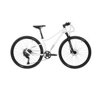 ATTABO Torre 5.0 - Bicicleta de Cross para Mujer, 28 Pulgadas, Aluminio 6061, Shimano Cues 1x11, Frenos de Disco hidráulicos, Horquilla de suspensión, Color Blanco (16,5 Pulgadas)