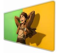 Attack Giant Cartoon MousePad/XL Game Anime Mouse Pad/Anti slip Rubber Base/Stitching Lock Edge/Office Desk Pad/BathroomPad/Large Multi Functional MousePad (31.5×11.8in)