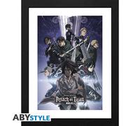 Attack On Titan Cuadro Enmarcado Impresión Con Cornisa Temporada 4 Key Art 2