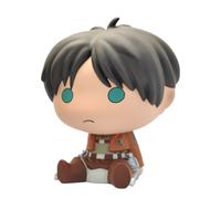 Attack On Titan Eren Jaeger Chibi Banco De Dinero En PVC Plastoy