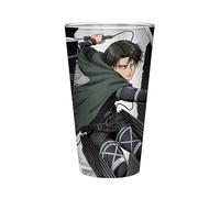 ABYstyle Vaso de cristal El ataque de los titanes – Levi S4 400 ml