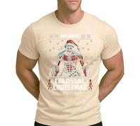 Attack on Titan | Merry Colossal Christmas | Ugly Christmas Christmas - Camiseta para hombre, naturaleza, M