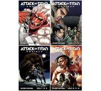 Attack on Titan Omnibus Series 4-Book Collection Set I (Books 1 to 4) by Hajime Isayama - Epic Manga Series in Collected Editions
